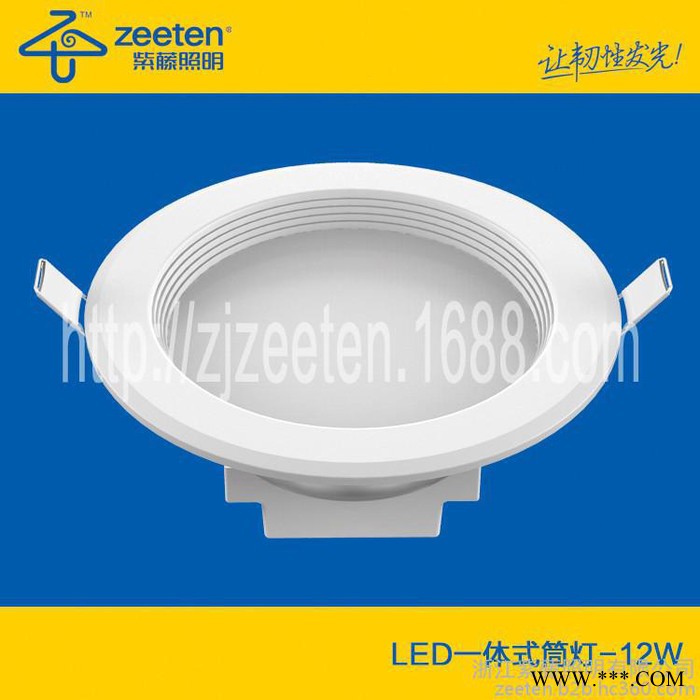 ** 防雾 一体式式LED筒灯12W4寸 一体式式LED筒射灯