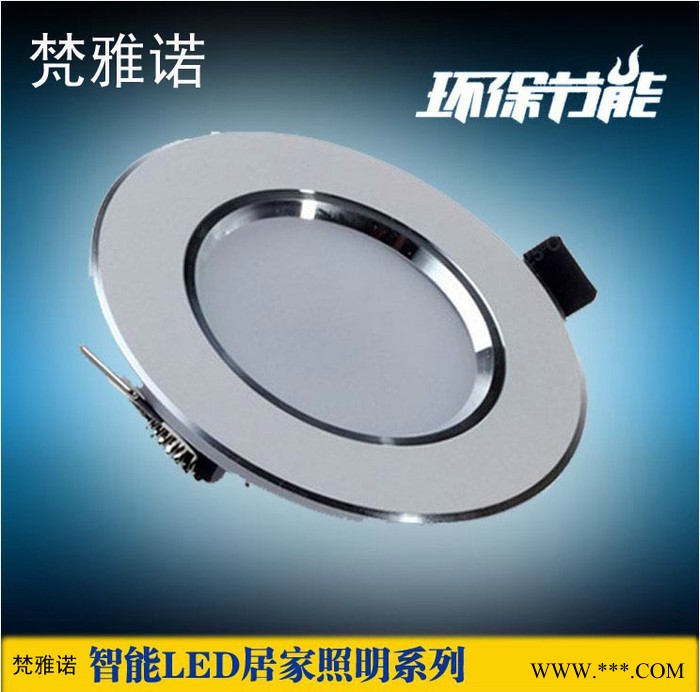 2.4GLED筒灯防雾超薄可调光l全套天花灯办公室商场过道灯带遥控器图2