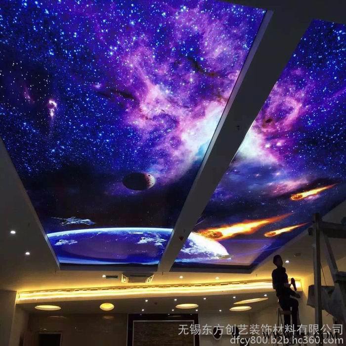 软膜天花吊顶透光膜发光灯膜高清UV软膜灯箱**灯箱画面窗帘店透光软膜图3