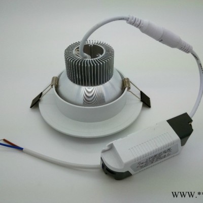 供应昭才光电ZC-DL-9W-01 4寸车铝烤白漆高品质LED筒灯