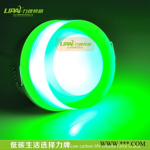 LED水晶天花灯5W/7W玄关灯过道门厅灯酒吧KTV装饰灯圆形水晶筒灯图3