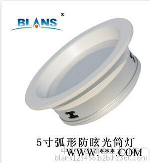 企大照明灯饰厂家批发led筒灯照明灯具 5寸圆弧led筒灯 12w新款筒灯图1