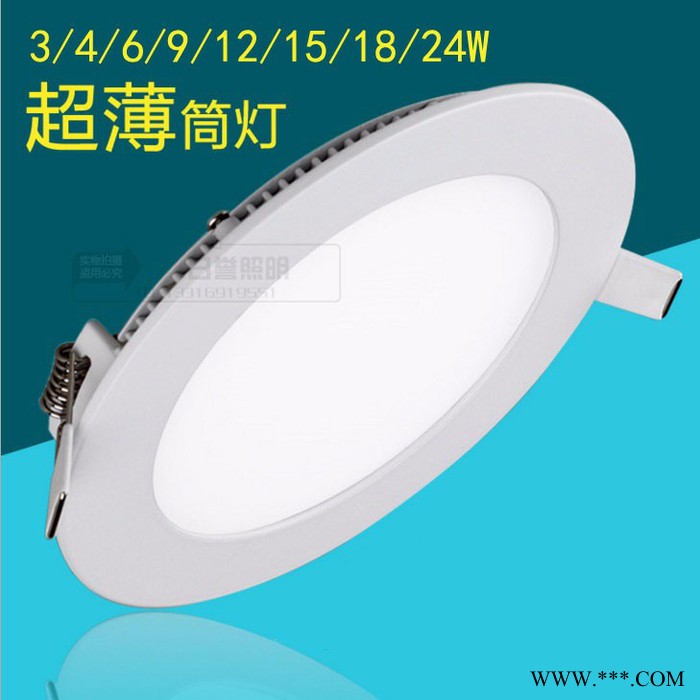 12v－24v圆形led吸顶式面板灯吸顶平板厨卫灯3w-24w筒灯汽车灯图3