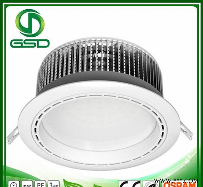 鳍片铝 LED筒灯 18W/20W/24W LED天花灯 O