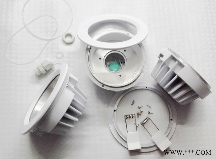 商业照明LED筒灯外壳/防水3寸筒灯配件厂家图6