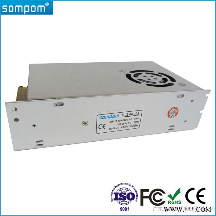 上普厂家贴牌生产12V20A足180W LED广告灯/监控安防/3D打印直流开关电源