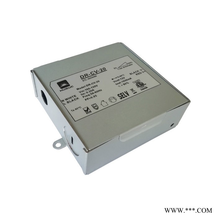 12V 5A可控硅调光电源美规市场专用铁壳60W恒压调光 美规筒灯图2