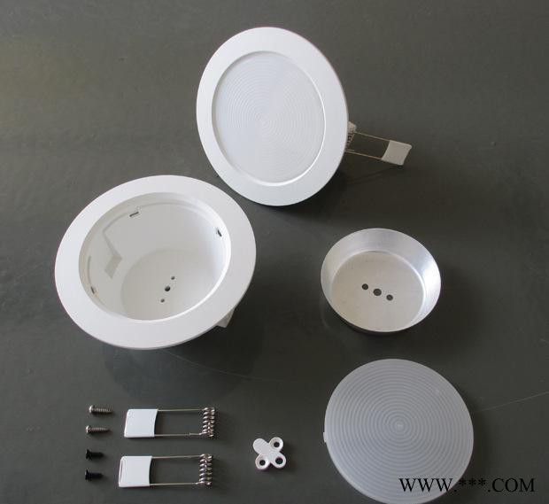 5寸开孔130mm 140mm 14W 16W 塑包铝筒灯天花灯套件外壳图3