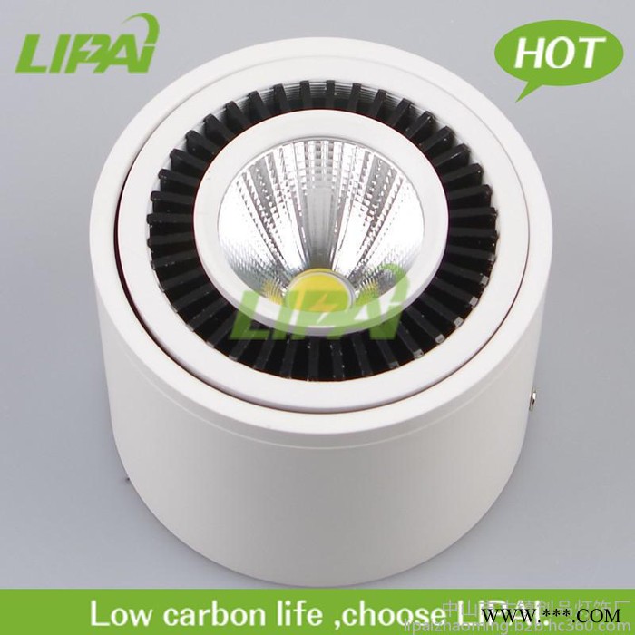 led明装筒灯免开孔吸顶圆形5w7w15W瓦中性光可调角度cob射灯4000K110V调光220V调光图5