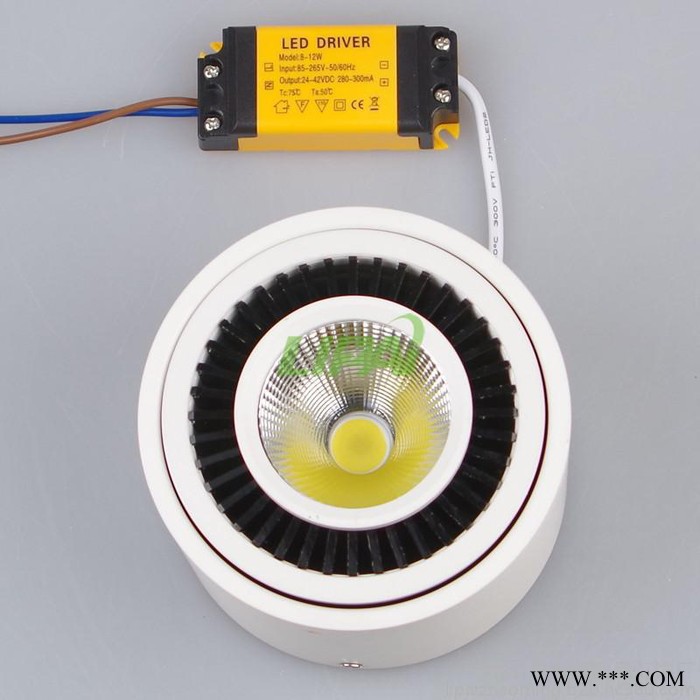 led明装筒灯免开孔吸顶圆形5w7w15W瓦中性光可调角度cob射灯4000K110V调光220V调光图4