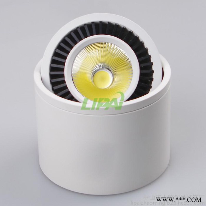 led明装筒灯免开孔吸顶圆形5w7w15W瓦中性光可调角度cob射灯4000K110V调光220V调光图2