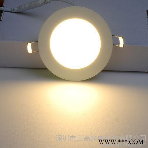 直销led面板灯 圆形 超薄筒灯 吸顶 商业照明 多种功率可图2