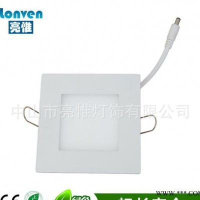 led面板灯 2835 方形超薄面板灯3W 方形面板灯 3W 方形筒灯