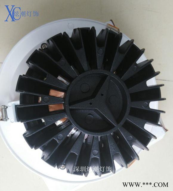 压铸筒灯LED筒灯套件圆形COB外壳30W/40W/50W/图1