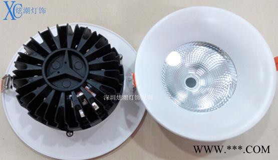 压铸筒灯LED筒灯套件圆形COB外壳30W/40W/50W/图2