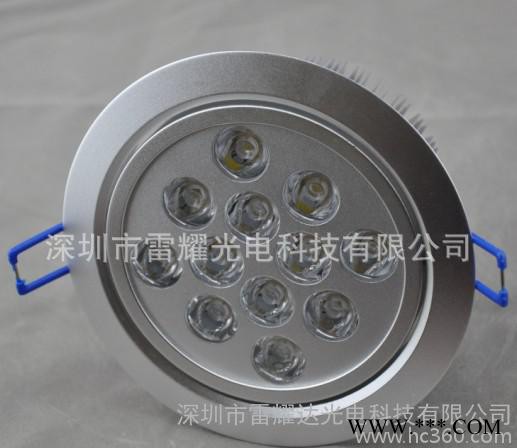 超高亮度铝制LED12*1W天花灯筒灯图2