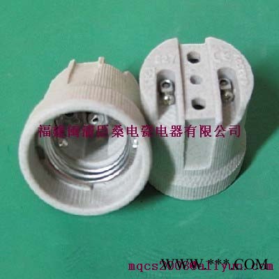 灯头/灯座E27陶瓷灯头灯座灯具配件筒灯灯头陶瓷喇叭灯头图2