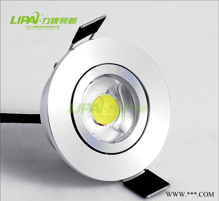 直销3WCOB射灯筒灯开孔50MM55MM 110V调光120V30V调光射灯图2
