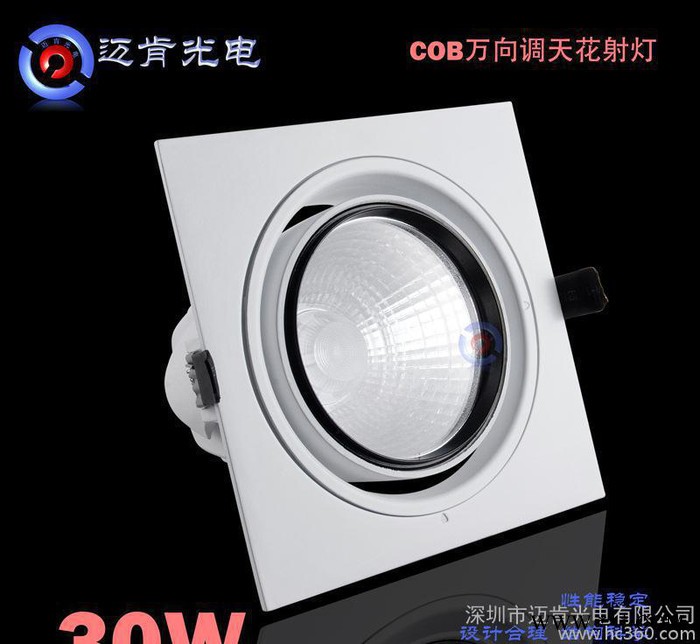 LED射灯 商业照明灯具直销 COB下照式射灯照明灯具筒灯S图3