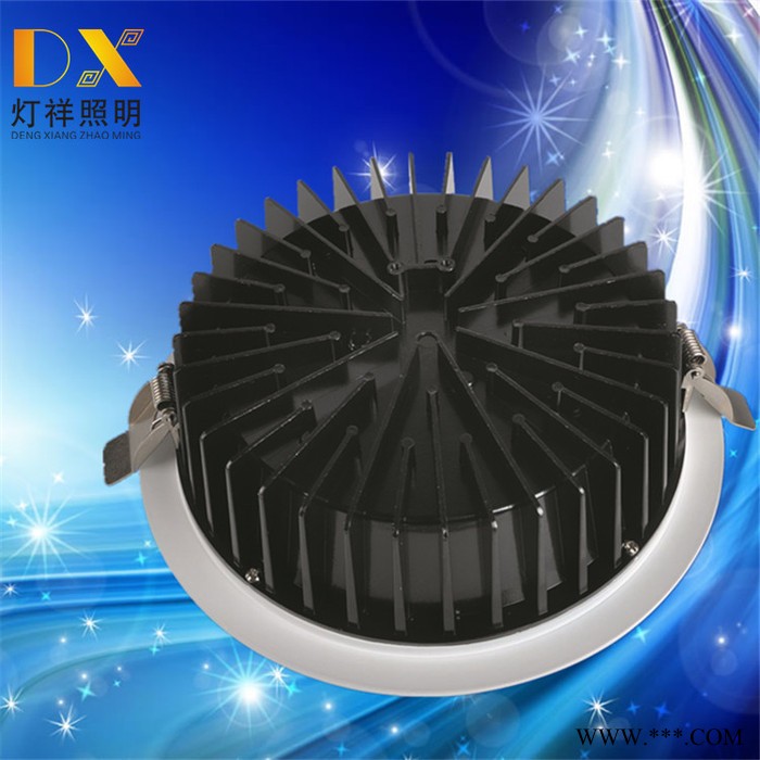 led筒灯外壳cob式6寸24-30W高质量压铸铝 led筒灯外壳配件批发图2