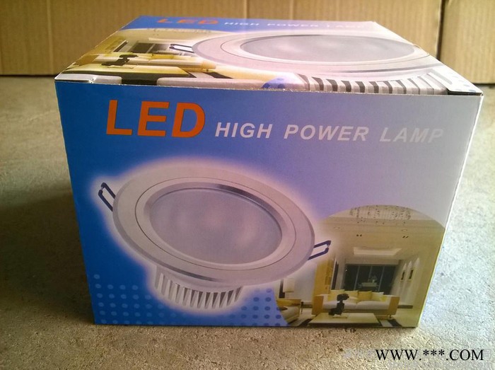 2.5寸 LED筒灯包装 彩盒 牛皮盒 白盒 中山包装盒图2
