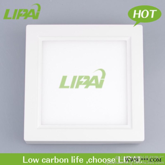 烤白调光面板明装LED筒灯LED方形吸顶式明装面板灯8W12W18W24W现货批发110V调光220V调光图2