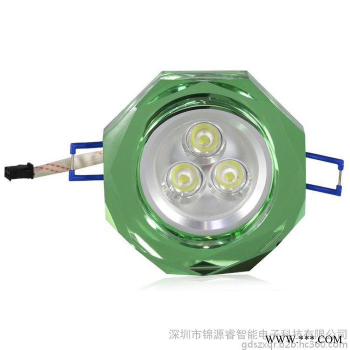 SANCHER新奇睿 2015年新款 led水晶天花灯 无闪频防炫目LED水晶筒灯 节能5W射灯 **图1