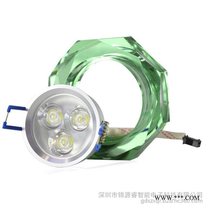 SANCHER新奇睿 2015年新款 led水晶天花灯 无闪频防炫目LED水晶筒灯 节能5W射灯 **图5