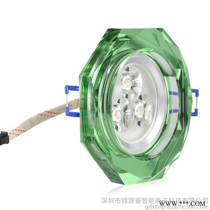 SANCHER新奇睿 2015年新款 led水晶天花灯 无闪频防炫目LED水晶筒灯 节能5W射灯 **图2