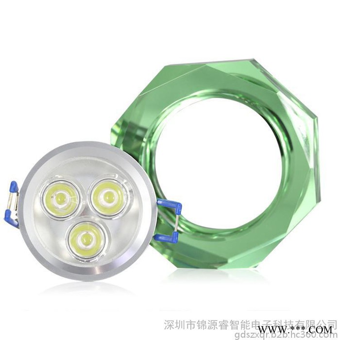 SANCHER新奇睿 2015年新款 led水晶天花灯 无闪频防炫目LED水晶筒灯 节能5W射灯 **图6