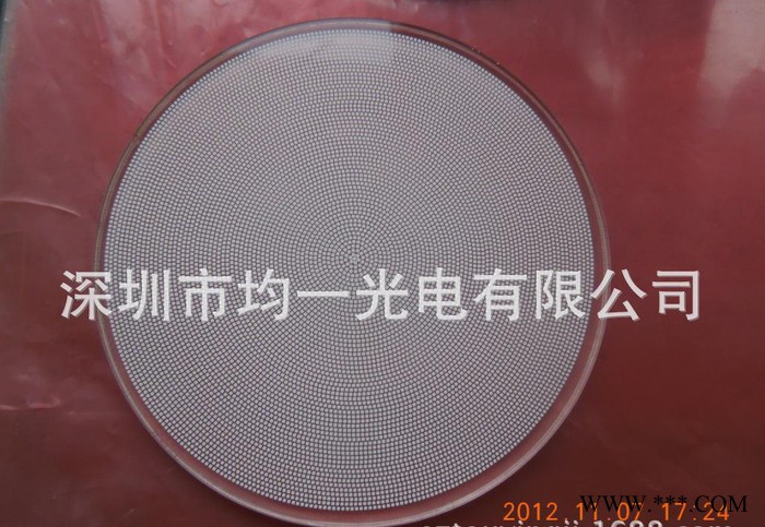 深圳均一 丝印导光板 圆形82*4mm 平板筒灯 圆形面板灯导光板图2