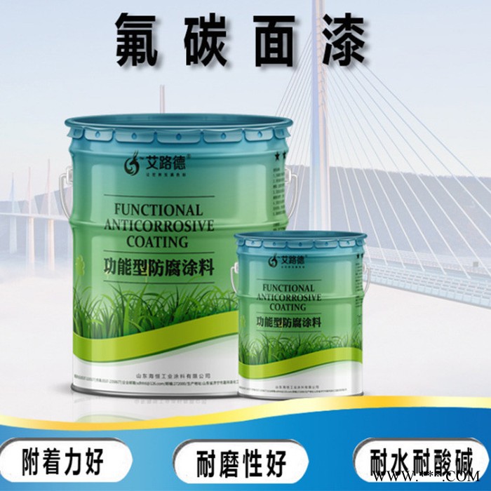 海恒 大坝桥梁钢桁架氟碳面漆防锈高架桥护栏漆图2