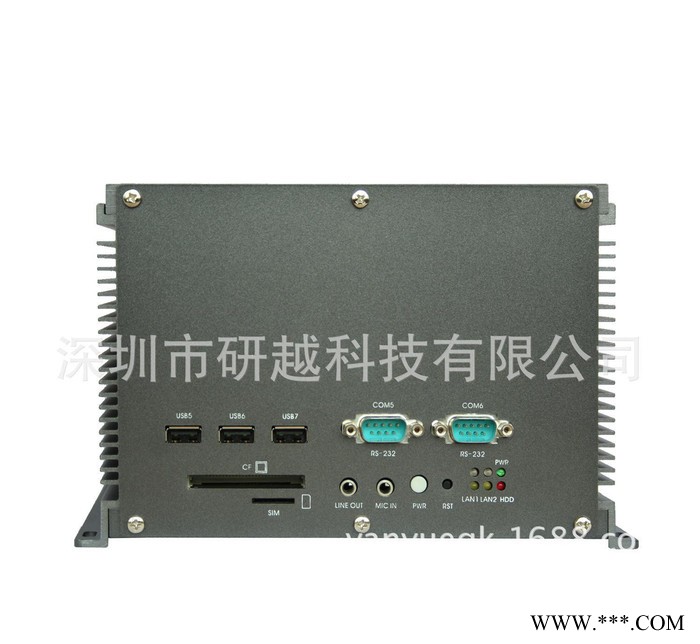 研越 MIS-4507 无风扇系统 2个扩展位 嵌入式 BOX工控机 工业电脑 工控电脑图3