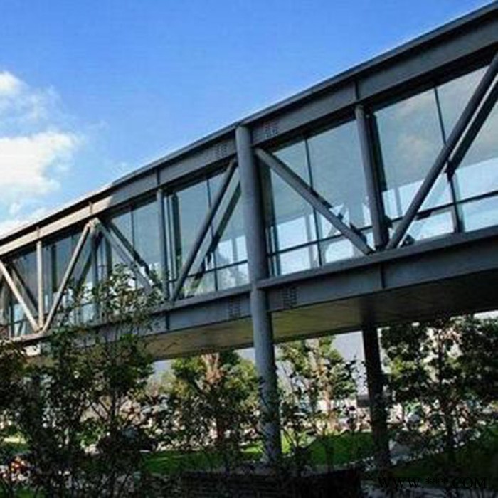 旭宏 钢结构连廊 钢结构桁架 佛山旭宏钢结构 钢结构天桥  走廊图6