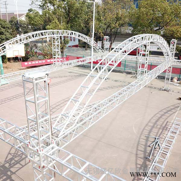 三角truss灯光架加厚型舞台背景架25乘25铝合金桁架吊顶展会演出龙门架图2