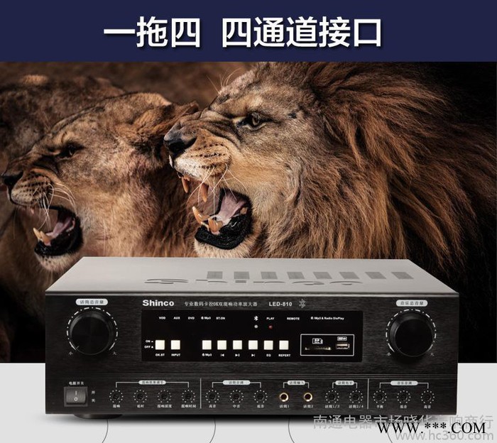 新科LED-810专业大功率舞台音箱功放 usb蓝牙家用kt图2