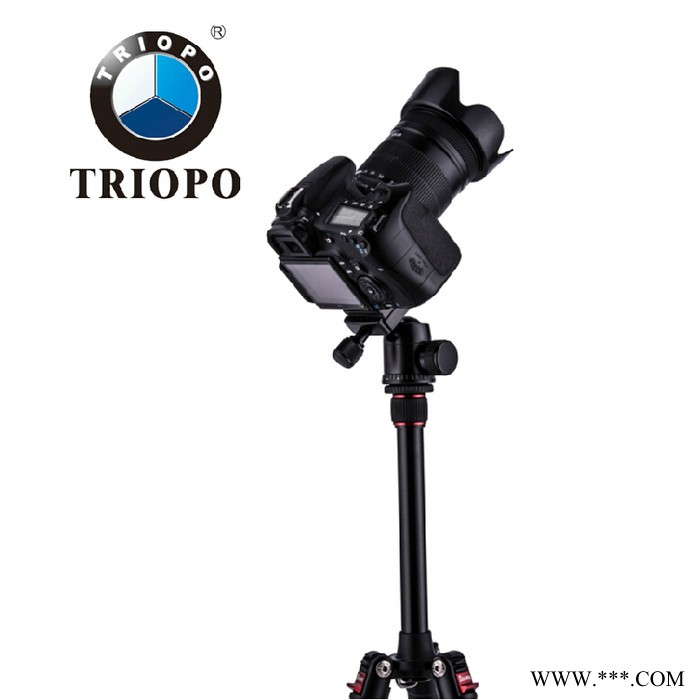 TRIOPO碳纤维单反相机三脚架GT-2205+KK-OS套装可做独脚架5节旅游图3