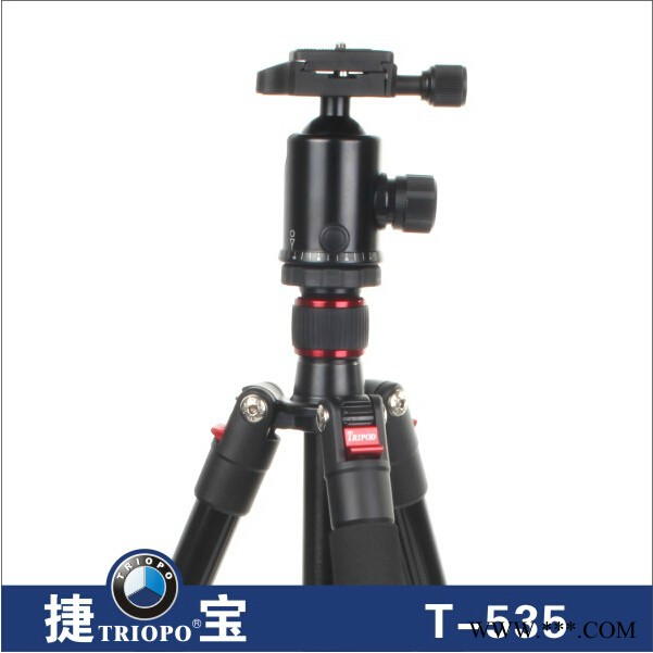 TRIOPO捷宝T535单反相机三脚支架数码云台三角架摄影便携旅行经济图2