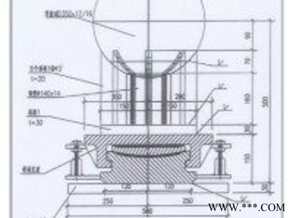 安徽省明光市网架钢结构桁架球铰钢支座 其他金属建筑/建材图4
