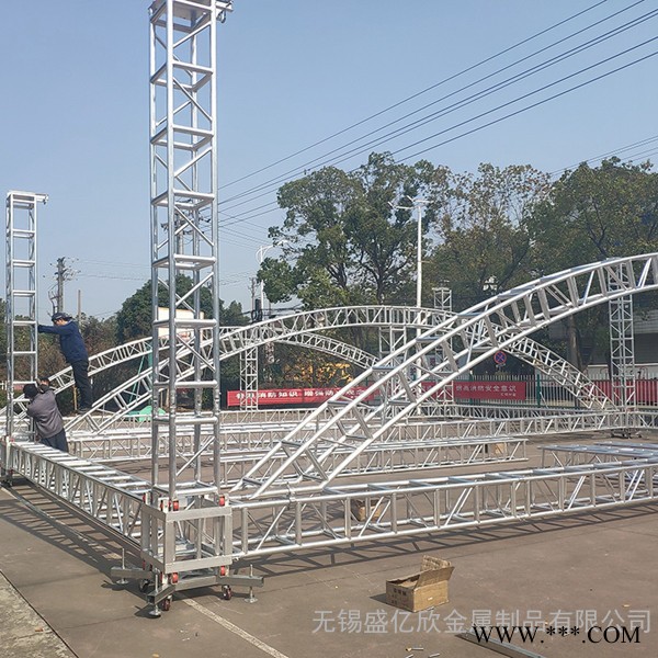 25乘25铝合金桁架400灯光架300棚架吊顶展会演出龙门架truss架插销架图2
