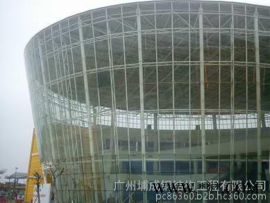广州HJ桁架式玻璃幕墙工程_佛山点式玻璃采光顶_质量好价格低图5