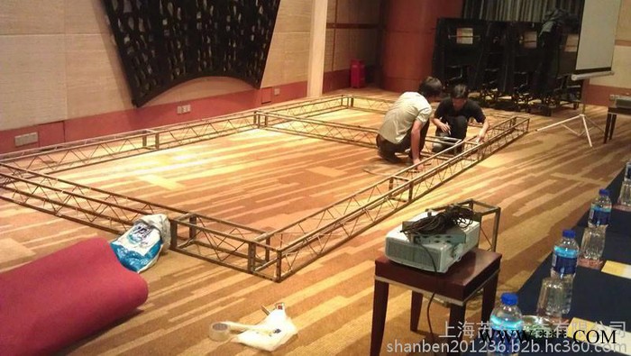 芮东广告专业桁架搭建，会议桁架背景布制作图4