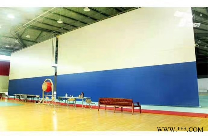 球场室内专用电动折叠分割帘 球场专用电动升降分割幕布舞台幕布图2