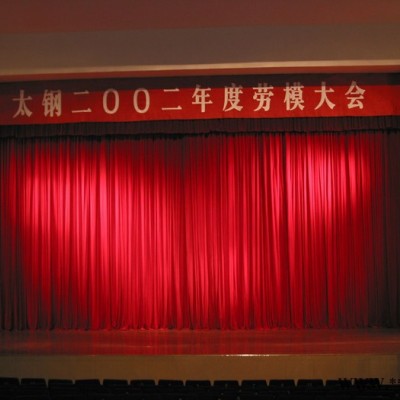 美艺舞台幕布 舞台幕布生产厂家 金丝绒、麻绒