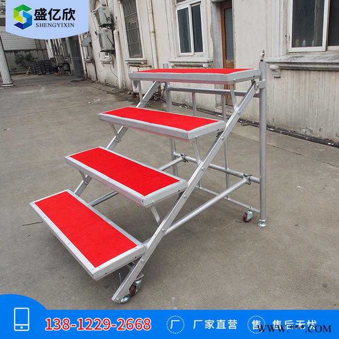 盛亿欣舞台桁架厂家定制钢铁/铝合金合唱台 专业生产学校活动合唱台可折叠合唱台LW201908图4