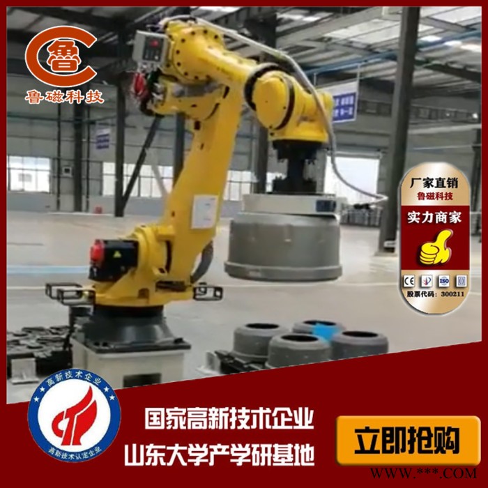 电永磁夹具多关节机器人自动化抓夹电永磁吊具桁架机械手夹持 搬运电永磁吸盘图5
