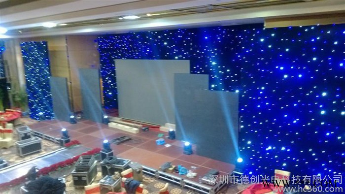 供应德创光电LEDLED视频布舞台幕布星空布图3