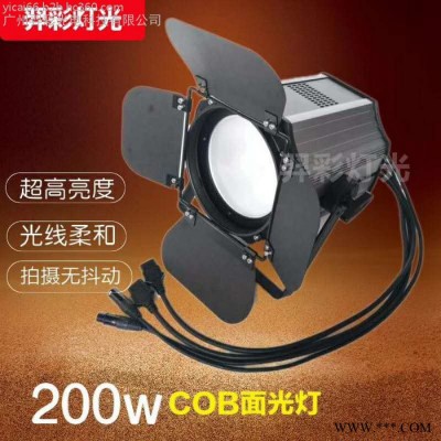 羿彩光电YC-C200B LED200W COB面光帕灯 婚庆租赁演艺酒吧KTV包房工程侧光补光灯 舞台灯光