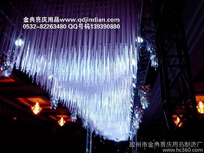 供应安徽江苏浙江福建山东青岛胶州金典桁架长廊缎带条婚庆用品批发 婚庆道具批发