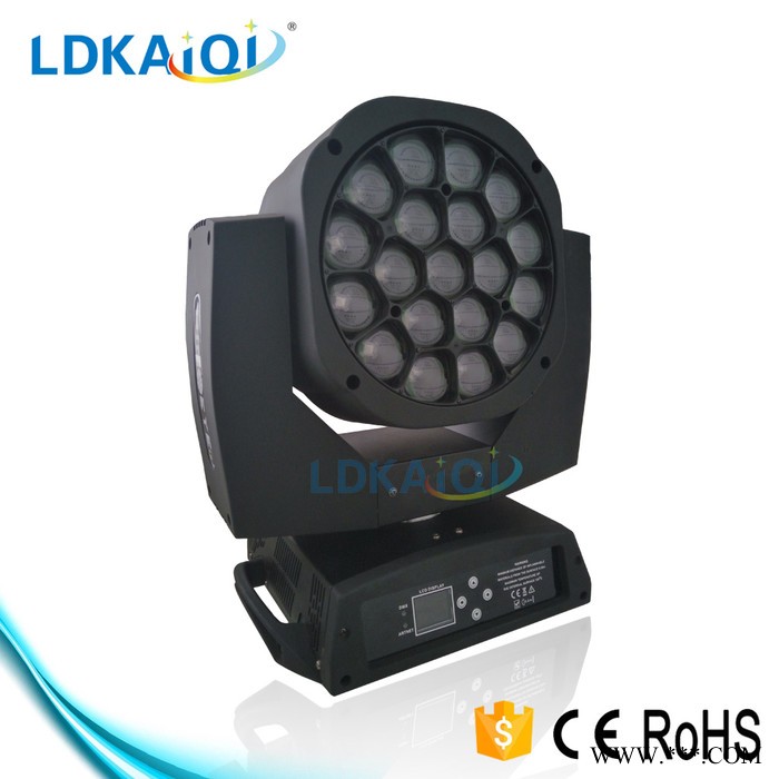凯奇隆迪 LD-2122G-19 19X15w蜂眼摇头灯  19颗调焦LED染色灯 LED大蜂眼灯 舞台灯光图1